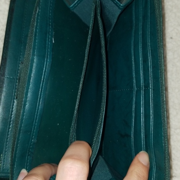 Green marbled wallet in excellent condition - Picture 8 of 8